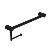 Mecca Care 32mm Nero Grab Rail With Nero Toilet Roll Holder 450mm - Matt Black